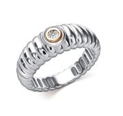 01-5364/000Б-00-3,76 Кольцо с бриллиантом бренд Алькор (Серебро 925)