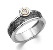 01-4239/000Б-17-4,58 Кольцо с бриллиантом бренд Алькор (Серебро 925)