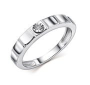 01-4528/000Б-00-1,85 Кольцо с бриллиантом бренд Алькор (Серебро 925)