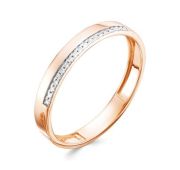 7041-151-01-00-1,35 Кольцо обручальное с бриллиантами бренд Vesna (Au 585)