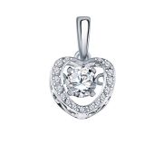 50025-925 Подвеска сердце (Серебро 925)