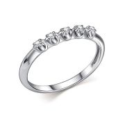 01-4608/000М-00 Кольцо дорожка с муассанитом бренд Алькор (Серебро 925)
