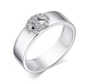 01-4020/00КЦ-00 Кольцо с фианитами бренд Алькор (Серебро 925)