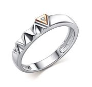 01-5243/000Б-00-1,77 Кольцо с бриллиантом бренд Алькор (Серебро 925)