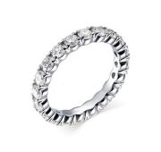 01-1766/00КЦ-00 Кольцо дорожка с фианитами бренд Алькор (Серебро 925)