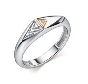 01-5245/000Б-00-2,23 Кольцо с бриллиантом бренд Алькор (Серебро 925)