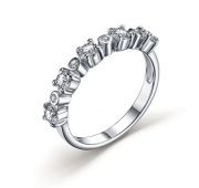01-3334/00КЦ-00 Кольцо дорожка с фианитами бренд Алькор (Серебро 925)