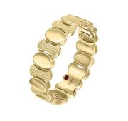 931979-4,62 Кольцо обручальное с рубином бренд Primoss (Au 585)