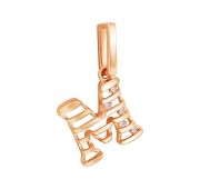 04-63-0211-00 Подвеска буква М бренд Zolotye uzory (Au 585)