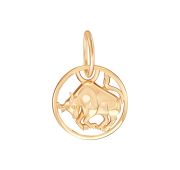 00-63-0235-00 Подвеска знак зодиака телец бренд Zolotye uzory (Au 585)