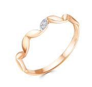 04-61-0060-00 Кольцо с цирконием бренд Zolotye uzory (Au 585)