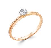 04-61-0146-00 Кольцо помолвочное с цирконием бренд Zolotye uzory (Au 585)