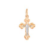 18-0045 Подвеска крест бренд Zolotye uzory (Au 585)