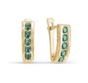 серьги детские из золота