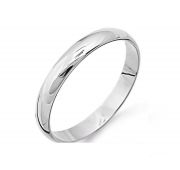 т30001012 Кольцо обручальное из белого золота бренд Karatov (Au 585)