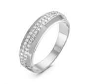 БР110925б 2,81 Кольцо с бриллиантами из белого золота бренд Delta (Au 585)