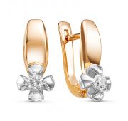 БР121198 2,83 Серьги из золота с бриллиантами бренд Delta (Au 585)