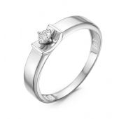 БР111211б 1,66 Кольцо помолвочное с бриллиантом из белого золота бренд Delta (Au 585)