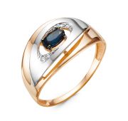 БР211165 1,96 Кольцо золотое с сапфиром бренд Delta (Au 585)