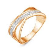 БР110937 Кольцо золотое дорожка с бриллиантом бренд Delta (Au 585)
