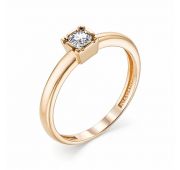 13173-100 2,05 Кольцо помолвочное с бриллиантом бренд Алькор (Au 585)