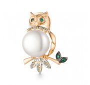 6180076жем Брошь с жемчугом (Au 585)