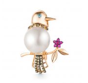 6180071жем Брошь с жемчугом (Au 585)