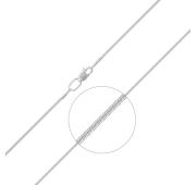 2110100251120 Цепь снейк из белого золота (Au 585)