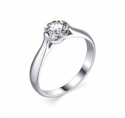 01-1579/00КЦ-00 Кольцо помолвочное бренд Алькор (Серебро)