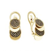 E1541120-02 11.09 Серьги с бриллиантами (Au 585)