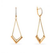 01-215701 Серьги из золота бренд Sanis (Au 585)