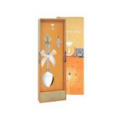 Набор крестильный ангел хранитель ложка и крестик