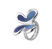 Farfalla15BlueRN Кольцо (Серебро)