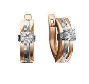 4294005011138 Серьги с фианитами бренд Platina (Au 585)