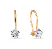 01-215515 Серьги из золота детские (Au 585)