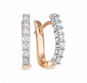 3492-210 3,41 Серьги из золота дорожка с бриллиантами бренд Brilliant Style (Au 585)