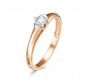 3418-110 1,7 Кольцо золотое помолвочное с бриллиантом бренд Brilliant Style (Au 585)