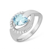 1021015832-1топ Кольцо с топазом (Серебро)