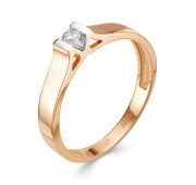 1-251-10 2,8 Кольцо золотое помолвочное с бриллиантом бренд Первая Бриллиантовая Компания  (Au 585)