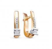 2-489-10 2,87 Серьги с бриллиантами бренд Первая Бриллиантовая Компания (Au 585)