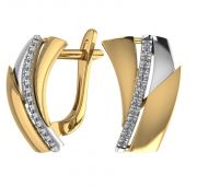 01-216112 Серьги из золота бренд Sanis (Au 585)