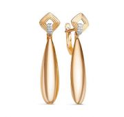 128291 Серьги из золота бренд Delta (Au 585)