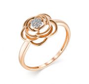 13382-100 1,86 Кольцо золотое с бриллиантами бренд Алькор (Au 585)