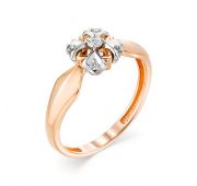 13196-100 2,27 Кольцо с бриллиантом бренд Алькор (Au 585)