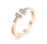 13115-100 2,66 Кольцо с бриллиантами бренд Алькор (Au 585)