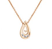 63417-100 2,85 Колье с бриллиантами бренд Алькор (Au 585)