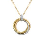 6184-800 7,76 Колье с бриллиантами бренд Алькор (Au 585)