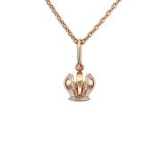 3041-00-000-10-02 Подвеска золотая корона бренд Platina (Au 585)