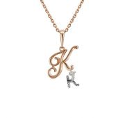 2950К-000-11-04 Подвеска буква бренд Platina (Au 585)