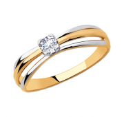 018281 Кольцо помолвочное из золота (Au 585)